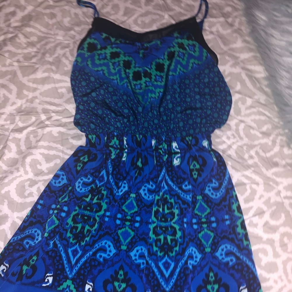 Blue and Green Dress